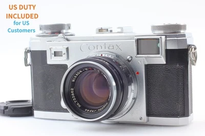 Nikkor H.C Lens [ Near Mint ] Contax IIa Rangefinder + 5cm 50mm f /2 From JAPAN - Image 1 of 4