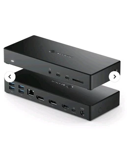 NOWA W PUDEŁKU Alogic USB-C potrójna stacja dokująca wyświetlacza - ładowanie stacji dokującej do laptopa MA3 - Zdjęcie 1 z 10