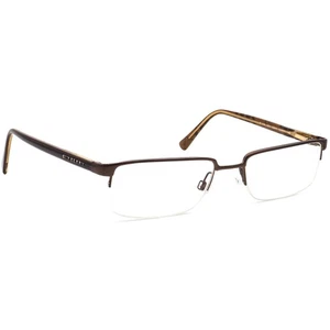 Burberry Eyeglasses B 1006 1012 Brown Half Rim Frame Italy 52[]18 140 - Picture 1 of 6