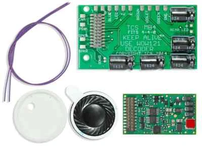 TCS DCC WSK-BAC-6 WOWKit ~ WOWSound Decoder ~ Bachmann Richmond 4-4-0 ~ 1905 - Image 1 of 4