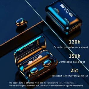 Ture Bluetooth5.0 TWS Sans Fil avec Powerbank Écouteurs Casque Stéréo Ear Bud - Photo 1 sur 18
