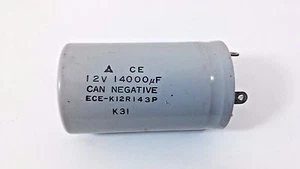 Condensador CE 12V 14000 uF CAN NEG ECE-K12R143P soldadura electrolítica de aluminio - Imagen 1 de 6