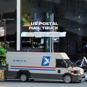 526PCS Postal Truck Building Blocks City Mail Transport Car Model Bricks Diy Toy - Picture 1 of 6
