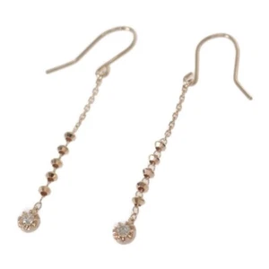 VANDOME Earrings K18 Pink Gold Diamond Women's TGIS - Picture 1 of 6