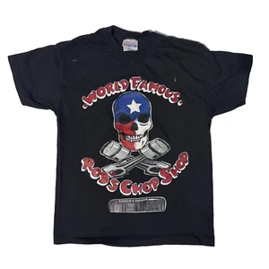 World Famous Robs Chop Shop Vintages Hanes Tshirt Youth - M Sleazin & Greazin - Picture 1 of 3