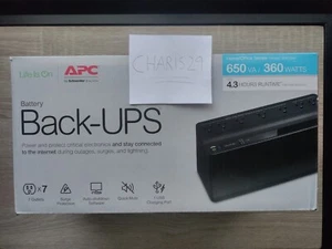 APC Battery Back-UPS, BN650M1 650VA / 360 Watts Up to 4.3 Hours Runtime - Picture 1 of 7
