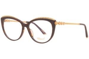 Chopard VCH276S 0722 Eyeglasses Women's Tortoise/Gold 23 KT Optical Frame - Picture 1 of 5