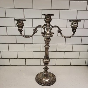 Chantilly by Gorham Sterling Silver Candelabra 3-Light 13 1/2" X 11 1/4" - Picture 1 of 8