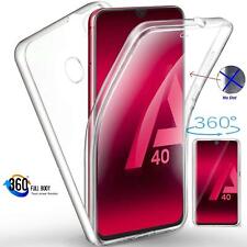 For Samsung Galaxy A40 SM-A405F New Clear 2 in 1 Front Back Full Body Phone Case