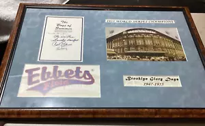 5 - Brooklyn Dodgers signed 26x20" Foto Ebbets Field KOUFAX, DUKE, REESE, ERSKI - Bild 1 von 13
