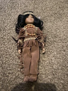 Native American Indian Porcelain Doll Vintage🔥🔥16” - Picture 1 of 4