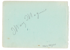 Mary Maguire signed autographed album page! RARE! AMCo COA 7875