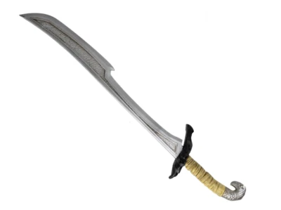 SHAPED Sword Fancy Dress Costume Prop Ninja Warrior Accessory Adults Toy 61cm - Image 1 of 3