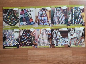 Lot 11+ Needlecraft Shop Afghan Patterns Collectors Series Thrifty Scraps - Picture 1 of 22