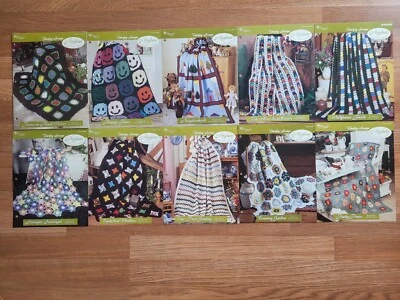 Lot 11+ Needlecraft Shop Afghan Patterns Collectors Series Thrifty Scraps - Image 1 of 4
