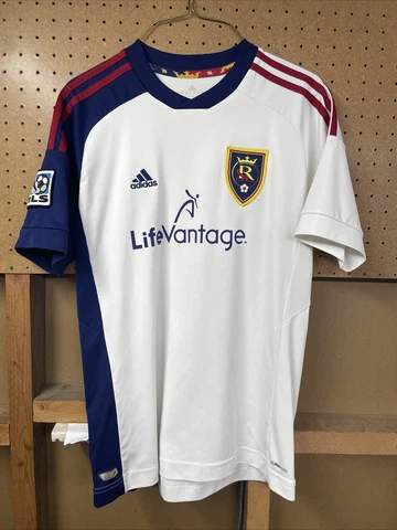 Real Salt Lake MLS LifeVantage 2013 White Soccer Jersey Men's Size Adult M Cover