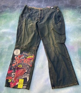 Vintage Platinum Fubu Harlem Globetrotters Limited Edition Men's Jeans Size 52. - Picture 1 of 12