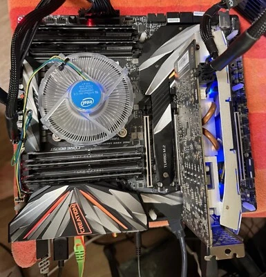 MSI MEG X299 Creation i7 7800x 32GB 1TB NVMe vROC nVidia GTX 1060 Combo - Image 1 of 4