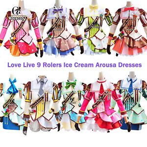 LoveLive Cosplay Costume Ice Cream Arousa Kousaka Honoka Minami Kotori Eli Skirt