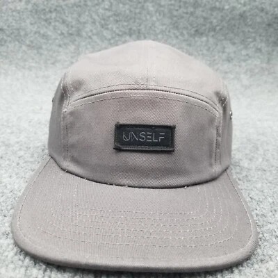 Unself Hat Cap Gray Strap Back Mens 5 Panel #peopleargood - Image 1 of 4