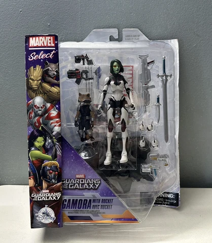 Marvel Diamond Select GAMORA & ROCKET Guardians Of The Galaxy Brand New Sealed Cover