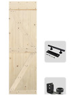S&Z Tophand 24-60In X 84In M Barn Door, Unfinished British Brace Knotty Pine
