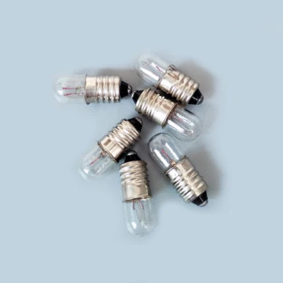 E10 Instrument Signal Indicator Warning Screw Bulb Lamp 6.3/12/24/30V 1.5/2/3/5W - Image 1 of 4