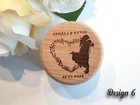 PERSONALISED Wedding Ring Box Names & Date, Text for Engagement and Proposals