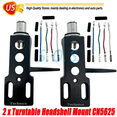 1 par para montaje de cabezal giratorio Technics SL1200 SL1210 MK2 Phono LP CN5625 Foto 1 de 4