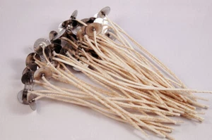 🕯️100 HTP USA Kerzendochte - 6" grundiert & gelascht - Damen aus Veteranenbesitz - Bild 1 von 2