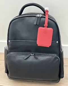 Zaino Royce New York NY Delta Airlines Million Miler in pelle nera 21”x15”x8” - Foto 1 di 14