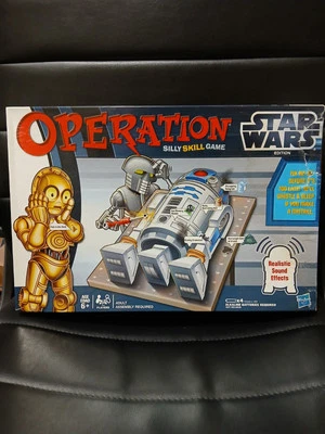 Operation Star Wars Edition Silly Skill Board Game R2-D2 C3PO Hasbro 99%  - Image 1 of 4