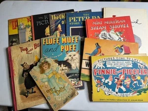 Large LOT Vintage Children's Books Color Illustrated - Imagen 1 de 12