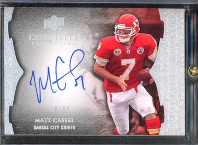 2009 Upper Deck Exquisite MATT CASSEL #E-MC Endorsements Silver Auto /50 Chiefs - Image 1 of 2
