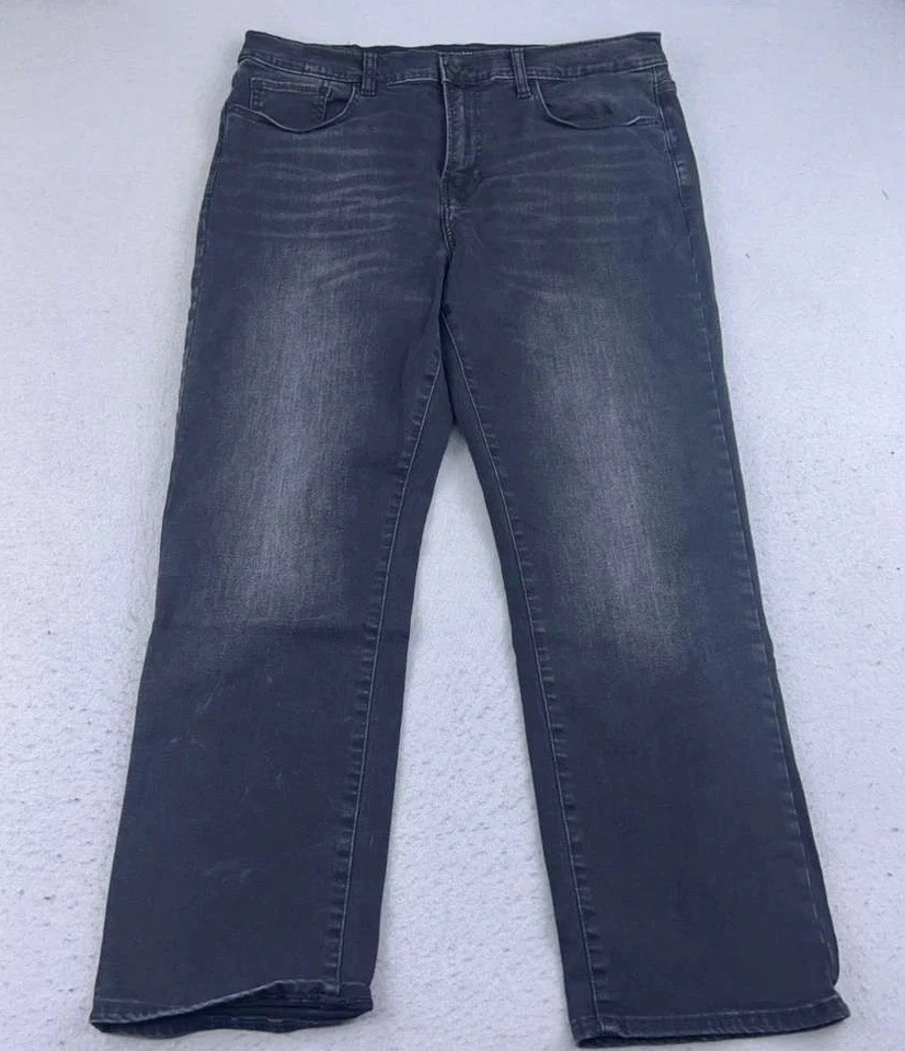 Lucky Brand Jeans Mens 36X30 Regular Black Denim 221 Original Straight Leg - Image 1 of 4