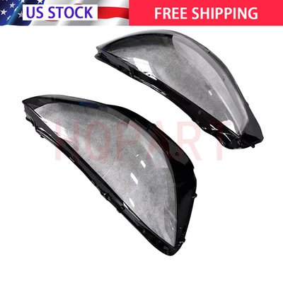 2Pcs Front LH+RH Headlight Lens Cover For Mercedes-Benz S-Class W222 2021-2023 Foto 1 de 4