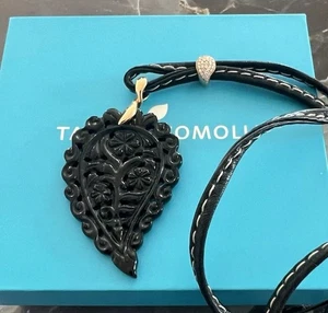 TAMARA COMOLLI LEAF LARGE RG - MIT DIAMANT DROP - TRAUMSTÜCK - NP 2300€ -  - Bild 1 von 8