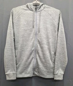 Footjoy Training Hoodie Mens Medium Heather Gray Full Zip Performance Golf - Picture 1 of 9