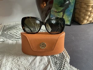 Original Tory Burch Schildpatt polarisiert TY7149U 1805/T5 56-17 150 3P mit Etui T5 - Bild 1 von 8