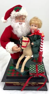Vintage Santa Claus Musical Holiday Scene By Holiday Creations Works Child 1997 - Picture 1 of 12