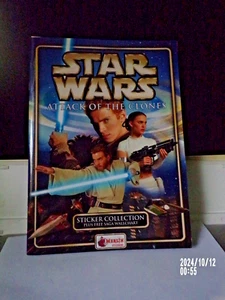 Merlin Star Wars Attack of the Clones Sticker Album with Poster From 2002 - Picture 1 of 1