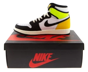 Jordan 1 Retro High White Black Volt University Gold (CSC026788) - Picture 1 of 6
