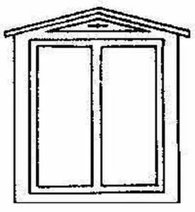Grandt Line 3710 O Scale Durango Station Windows Two-Pane, 36 x 44" - Picture 1 of 1