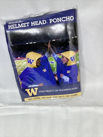 Helmet Head Poncho - University of Washington Cover