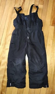 Girls Boys Faded Glory 5T Black Snow Bib Pant Overalls Insulated. Kids Snow Pant - Picture 1 of 6