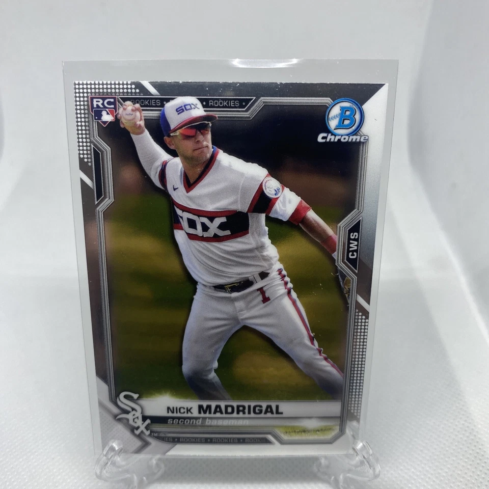 2021 Bowman Chrome #7 NICK MADRIGAL Chicago Cubs ROOKIE CARD RC - Image 1 of 2