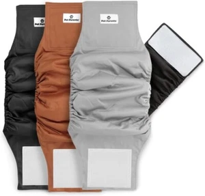 Haustier Eltern Premium waschbare Bauchbänder für männliche Hunde & Extenders, (3er Pack) - Bild 1 von 7