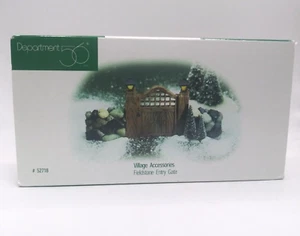 Dept 56 Fieldstone Entry Gate Village Accessories NIB 1998 #52718 Christmas - Picture 1 of 5