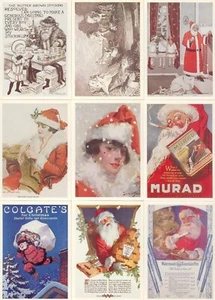 Juego de cartas base de Papá Noel una colección de arte nostálgico 1994 siglo XXI de 50 CH - Imagen 1 de 2