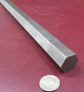 4140 Alloy Steel Hex Rod 7/8" Hex x 4 Foot Length - Picture 1 of 20